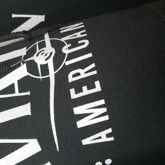 Gildan Heavy Blend AFC Avation Gin Black Electro Black Hoodie Sweatshirt - Picture 3 of 13